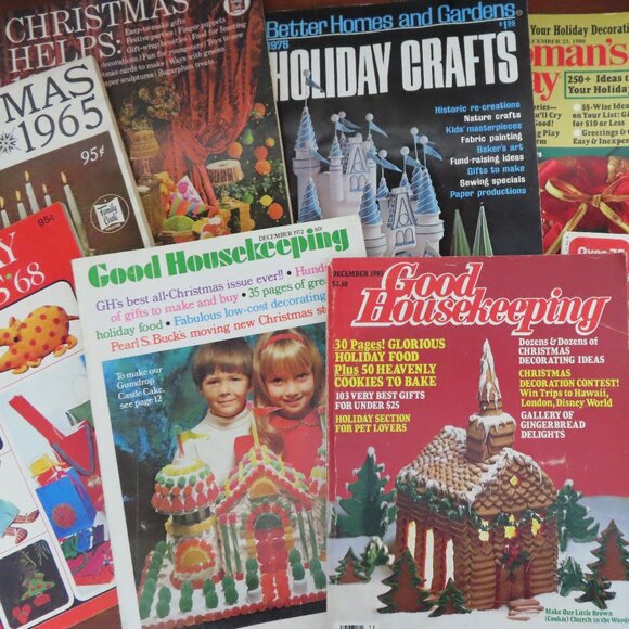 10 Vintage Christmas Housekeeping, Holiday Crafts & Baking Magazines - Picture 8 of 9